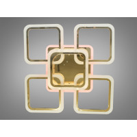 Потолочная led люстра квадрат с пультом Diasha A8060/4+1G LED 3color dimmer 