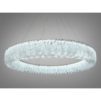 Підвісна кришталева люстра Diasha 505 LED хром 48 Вт кільцевий дизайн Diasha 505-800CH
