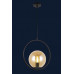 Люстра светильник со стеклянным плафоном Levistella 9163620-1 BK+BR