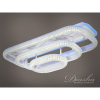 Стельова LED-люстра з диммером і підсвічуванням, 105W Diasha MX66004/3WHLED3colordimmer