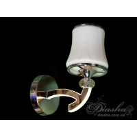 Класичне бра із ріжками, що світяться, 5 Вт, хром Diasha 8341/1HR