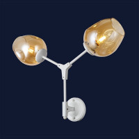 Настенные светильники бра в стиле лофт молекула Levistella 756LWPR0231-2 WH+BR Настенные светильники бра в стиле лофт молекула Levistella 756LWPR0231-2 WH+BR