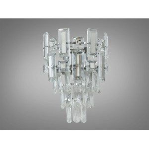 Оригінальне класичне бра з кришталю на 2 лампи, хром Diasha 2018/2WCH