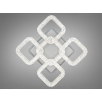 Стельова світлодіодна люстра з підсвіткою, димером, 65W, біла Diasha S2205/4+1WHLED3colordimmer