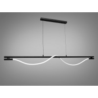 Сучасна підвісна лінійна світлодіодна люстра Шланг, 20Вт, черная Diasha SY9609-L1600BK Сучасна підвісна лінійна світлодіодна люстра Шланг, 20Вт, черная Diasha SY9609-L1600BK