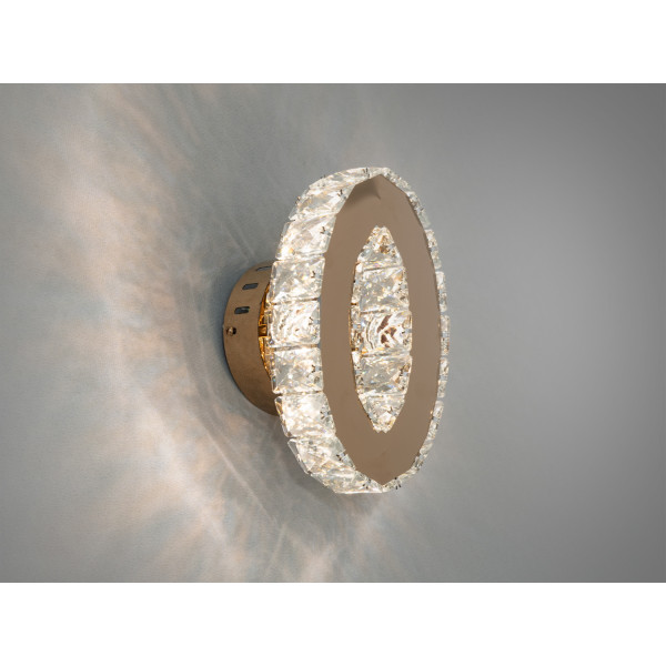 Красивий настінний кришталевий LED світильник, 6W, золото Diasha 9604G Красивий настінний кришталевий LED світильник, 6W, золото Diasha 9604G