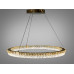 Кришталева світлодіодна люстра-підвіс, 60W Diasha MD6027/800S-gold
