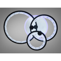 LED люстра с пультом 55W Diasha 8180/3BKLED3colordimmer