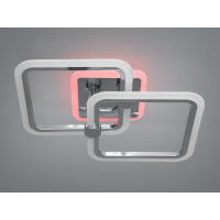 Стельова світлодіодна люстра з пультом, димером, 50W, хром Diasha A8208/2HRLED3colordimmer