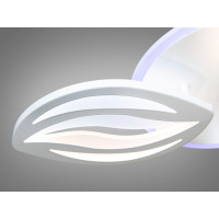 Стельова лед люстра з пультом, димером і підсвічуванням, 65W, біла Diasha 8092/3WHLED3colordimmer