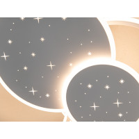 Сучасна стельова світлодіодна люстра кільця з пультом, 100Вт, біла Diasha 2447WHdimmer