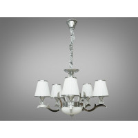 Люстра с абажурами в зал 25W Diasha 8329/5HR 4100K