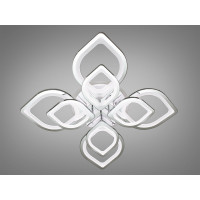 LED люстра потолочная с диммерным пультом и подсветкой Diasha 8073/4+4HR LED 3color dimmer