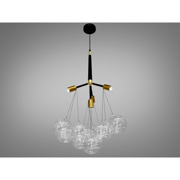 Люстра підвіс у стилі Loft на 4 лампи, золото Diasha 7501/4GD Люстра підвіс у стилі Loft на 4 лампи, золото Diasha 7501/4GD