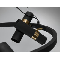 Люстра в зал 12 ламп  Diasha D1332/D650BK+G