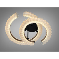 Стельова LED люстра шампань 80W з пультом Diasha 2509/500+400CG