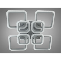 Світлодіодна люстра Серія 8060 сіра 145W з пультом та диммером Diasha A8060/4+4GRLED3colordimmer