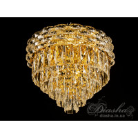 Потолочная хрустальная люстра Diasha 19013X-G-450 Потолочная хрустальная люстра Diasha 19013X-G-450