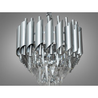 Хрустальная люстра подвесная 8 ламп Diasha 9001-800x300SL+CH