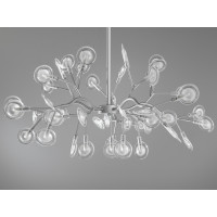 Декоративная люстра в зал на 45 лампочки Diasha 886-45CSL