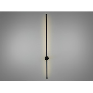 Мінімалістичне світлодіодне лінійне бра, 9W, чорний Diasha 2042/1000black