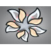 Стельова LED люстра Diasha пелюстки біла 78W Diasha 9033/5BKLED3colordimmer Стельова LED люстра Diasha пелюстки біла 78W Diasha 9033/5BKLED3colordimmer