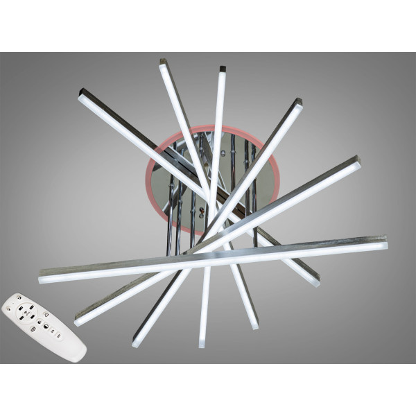 Стельова світлодіодна люстра з димером 140W Diasha 7010NEWHRLED3colordimmer