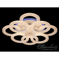 Потолочная светодиодная люстра с пультом Diasha A3003/4+4WH LED 3color dimmer  