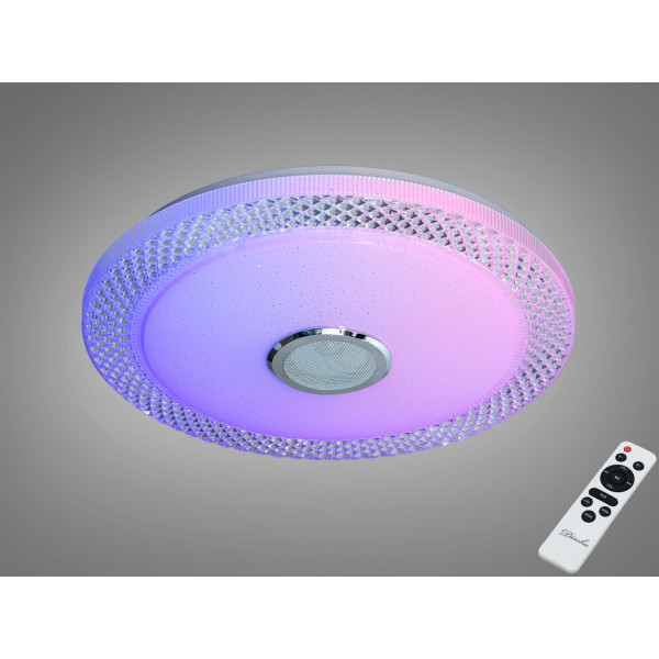 Стельова люстра LED біла 80 Вт RGB Bluetooth TUYA Diasha DB-8307/500RGB+MP3+TUYA