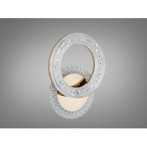 Світлодіодний світильник з кольоровою підсвіткою, 22W, хром Diasha 2203/1G