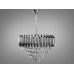 Підвісна кришталева люстра Diasha серія 1013 хром чорний 9 ламп E14 Diasha 9001-550CH+PB