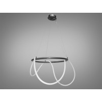 Підвісна світлодіодна люстра з серії "Роуплайт", 32W, чорний хром Diasha SY9752-D600BHR