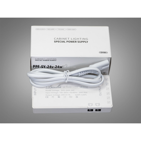 Тонкий керований блок живлення 24В, 24Вт, 1А Diasha PPF-SY-24v-24w