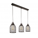 Люстры подвесные светильники на три лампы Levistella 907008F-3 BK (500)