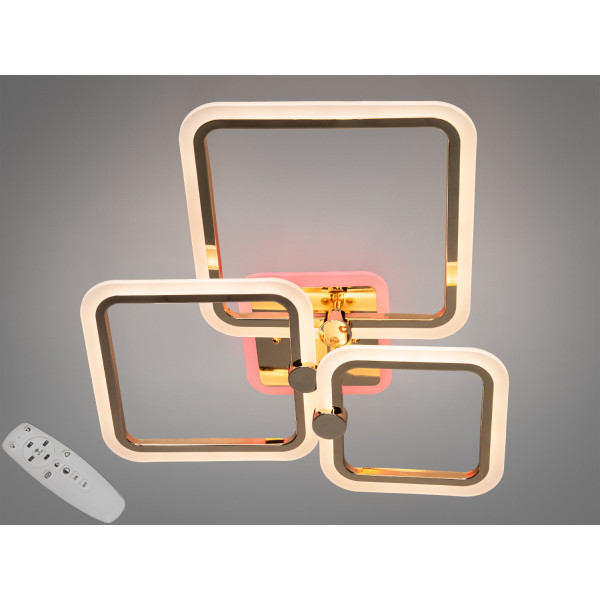 Стельовий світильник Diasha 8060 золото з трьома LED елементами та пультом Diasha A8208/3GLED3colordimmer