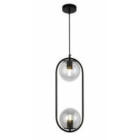 Светильник люстра подвесная в стиле лофт шар Levistella 91638-2 BK+CL