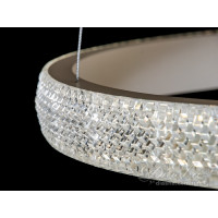 Светильники люстры светодиодные кольца Diasha 6012/400-600-400WH 