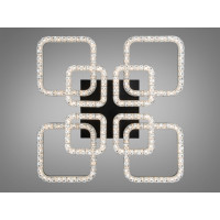 Стельова LED люстра чорна 140W  Diasha MX4771/4+4BK