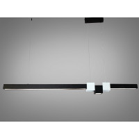 Підвісна LED люстра Diasha чорна 58 Вт 10 м² Diasha 7528/1000BK