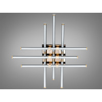 Стельова світлодіодна люстра MX7805 біла 75W три акрилові кільця Diasha SX8255/6BK