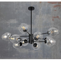 Люстра подвесная молекула в стиле лофт Levistella 7526035-10 BK+CL