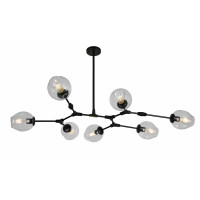 Люстра молекула Levistella 752L7731-7 BK+CL