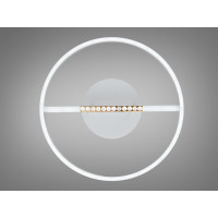 Стельова LED люстра 3 кільця 60Вт матовий хром Diasha 2533WHdimmer