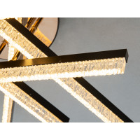 Стельова світлодіодна люстра MX7805 біла 75W три акрилові кільця Diasha SX1008/6BK