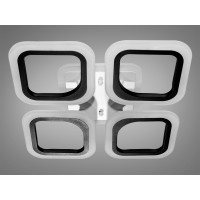 Люстрав спальню светодиодная с пультом 55W Diasha AS8060/4LED3colordimmer