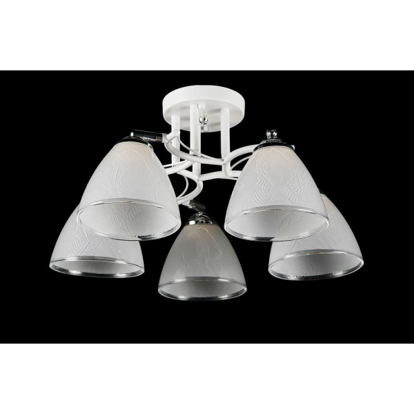 Люстра с плафонами  L07410/5 (WHITE+CHROME) Splendid-Ray
2551