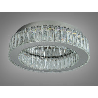 Стельова LED люстра з кришталом 45Вт хром пульт Diasha 587/400CH