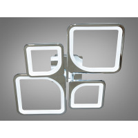 Світлодіодна люстра смарт світильник з пультом dimmer, 80W, хром Diasha 8060/2+2HR