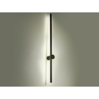 Красиве мінімалістичне чорне світлодіодне бра, 13Вт Diasha 9374/BK-1000