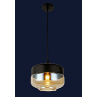 Люстра подвесная в стиле лофт черный+коричневый Levistella 91615-1 BR